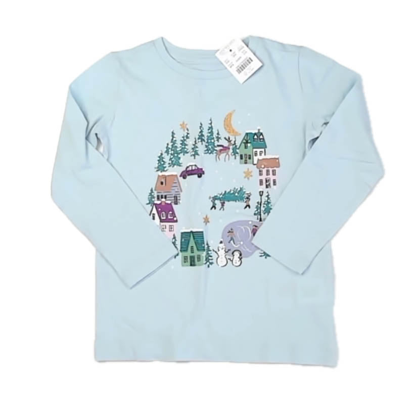 Crewcuts Girls Blue Long Sleeve T-Shirt Size: 2-3T Blue