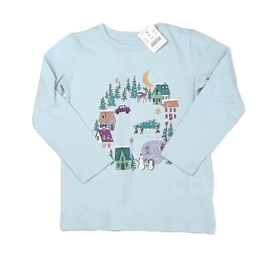 Crewcuts Girls Blue Long Sleeve T-Shirt Size: 2-3T Blue