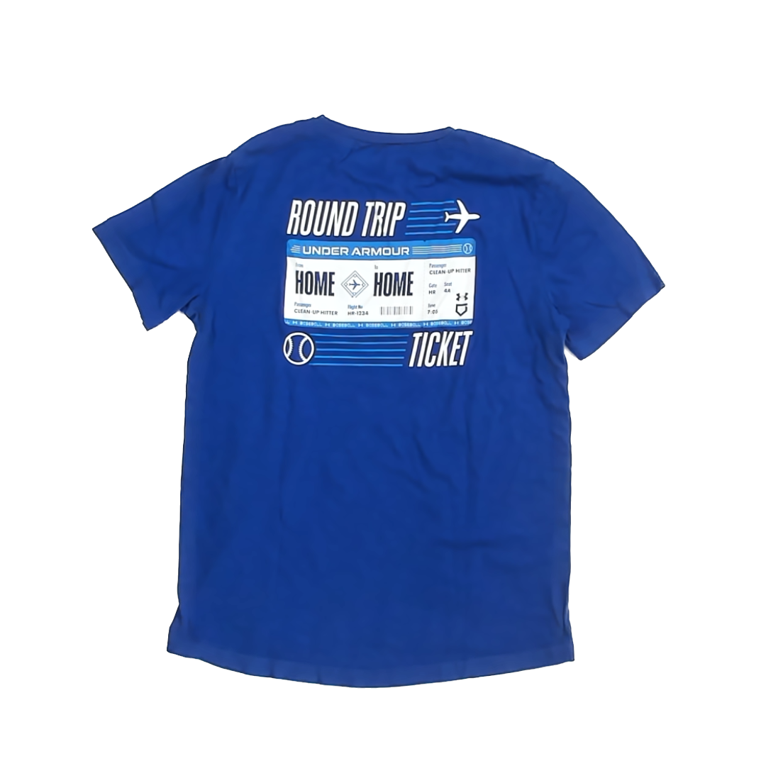 Under Armour Boys Blue T-Shirt Size: YLG (14-16 Years) Blue
