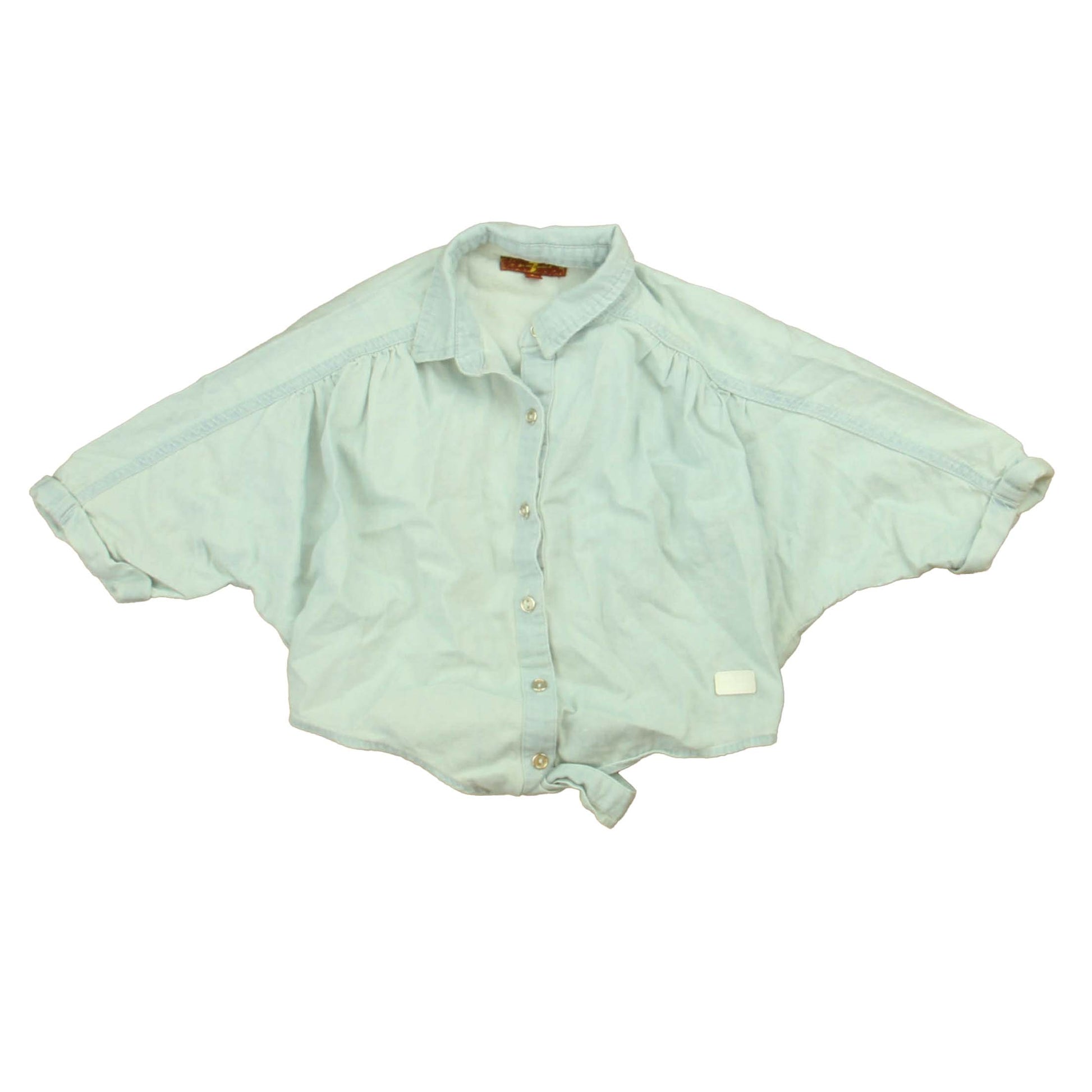 7 for all Mankind Girls Blue Blouse Size: 4T Blue