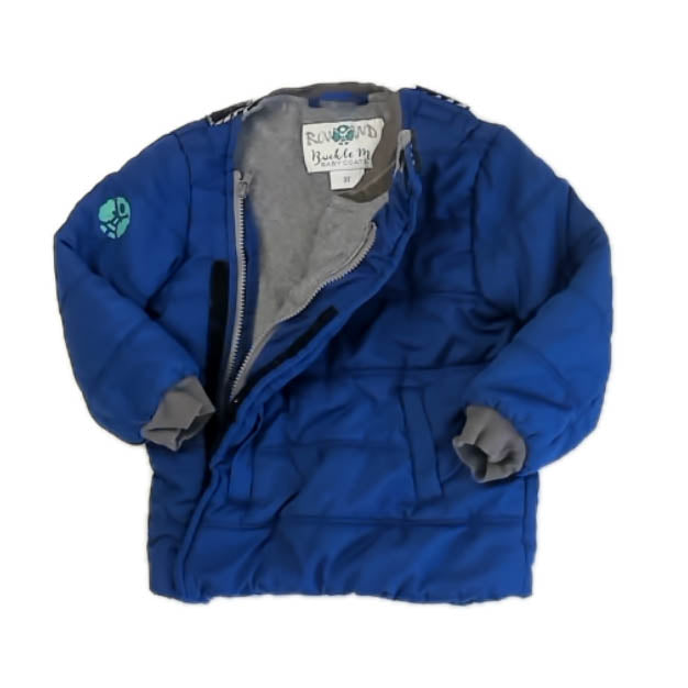 Buckle Me Boys Blue Toasty Jacket Size: 3T Blue Toasty