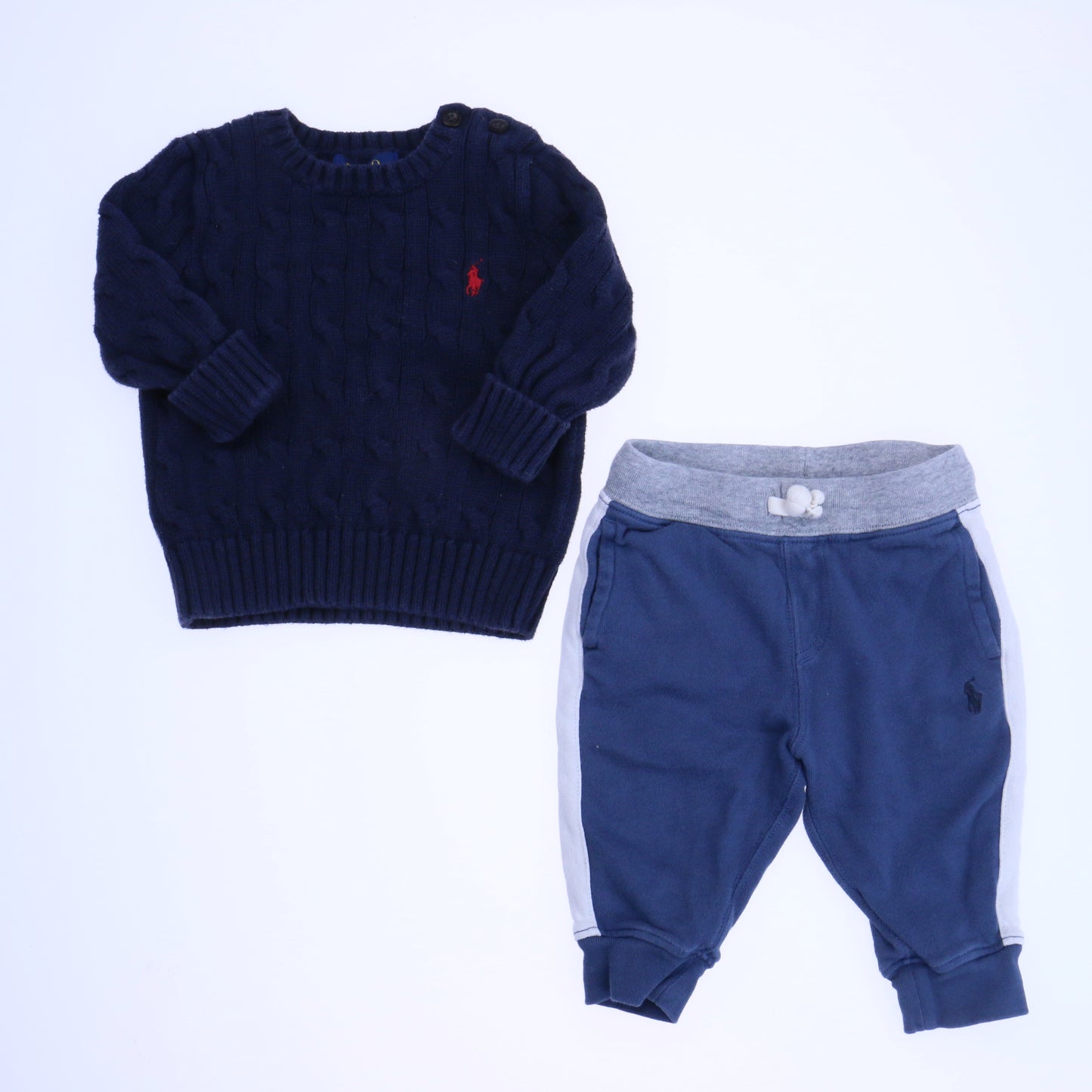 Ralph Lauren Boys Blue Apparel Sets Size: 6-9 Months Blue