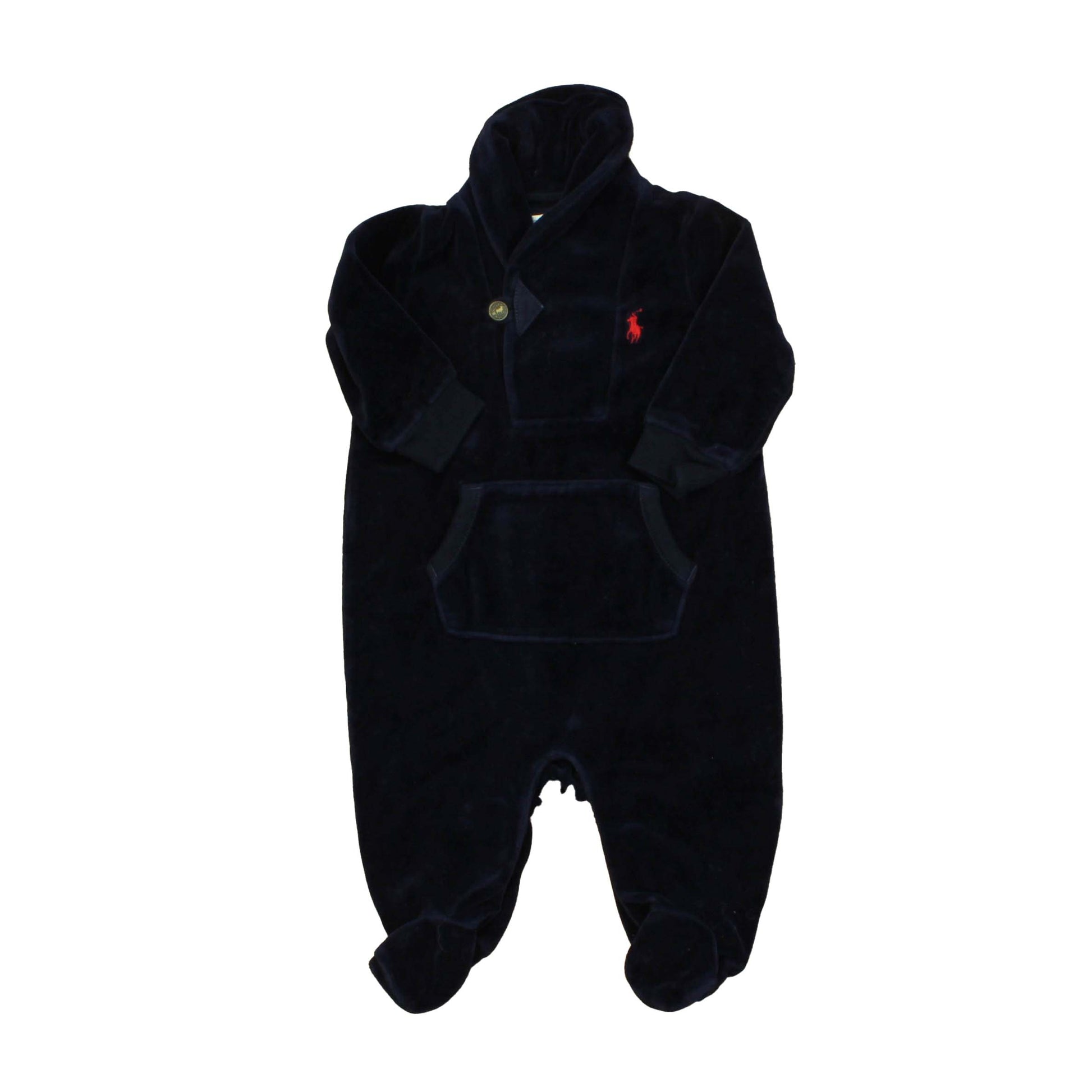 Ralph Lauren Boys Blue Long Sleeve Outfit Size: 3 Months Blue