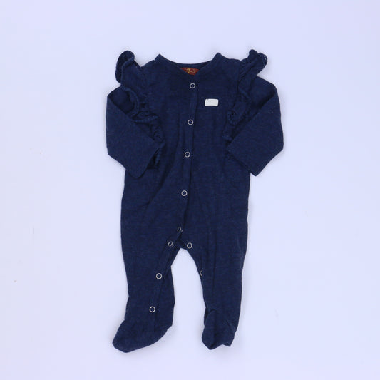 7 for all Mankind Girls Blue Long Sleeve Outfit Size: *0-3 Months Blue