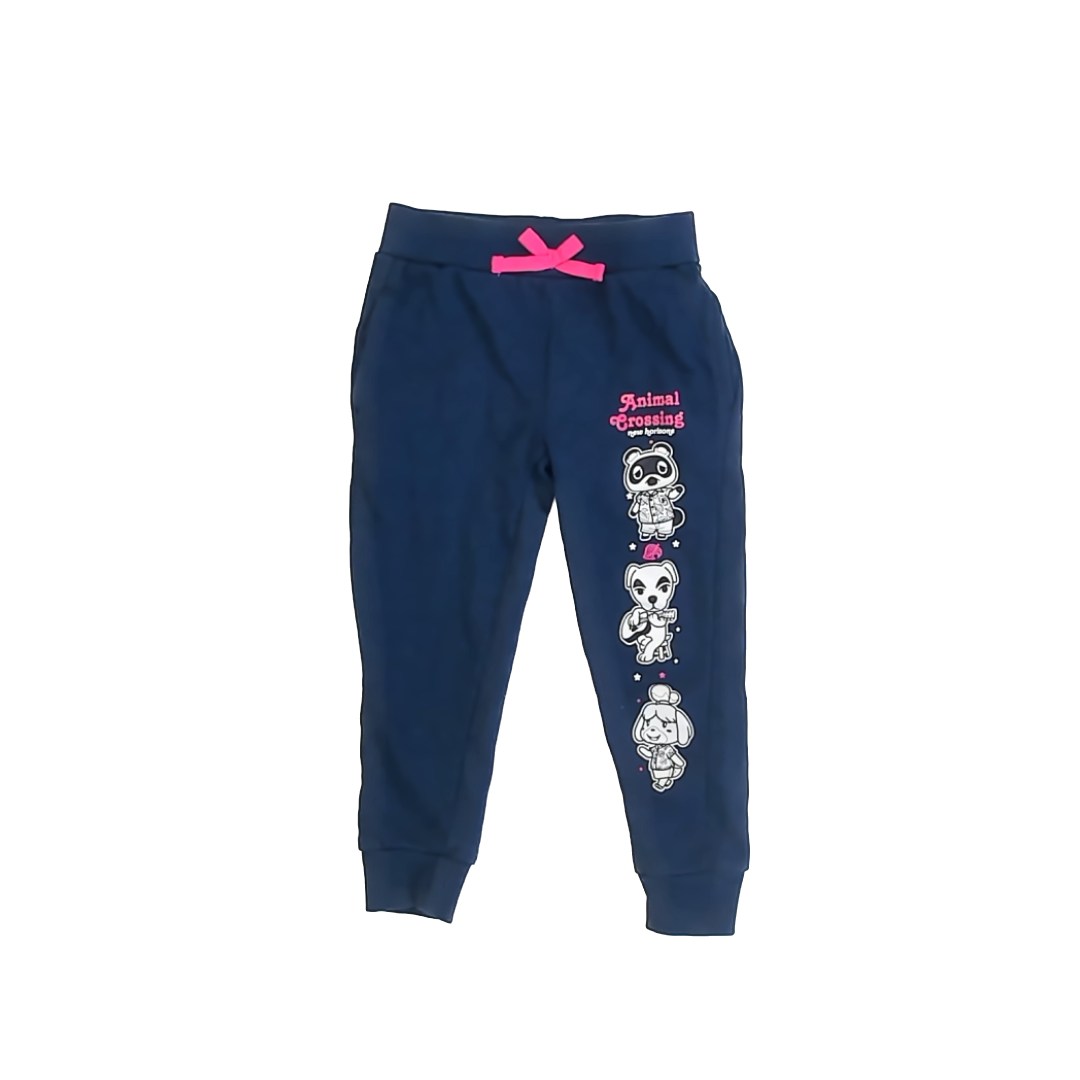 Animal Crossing Girls Blue Casual Pants Size: 4-5T Blue