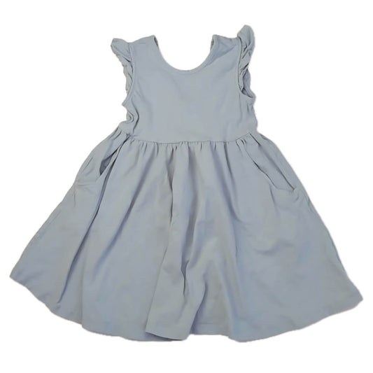Hanna Andersson Girls Blue Dress Size: 5T Blue