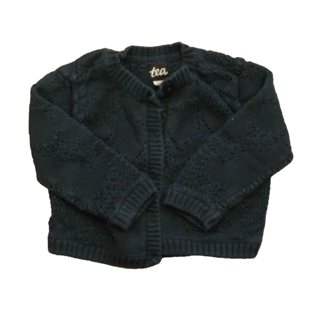 Tea Collection Girls Blue Cardigan Size: 12-18 Months Blue