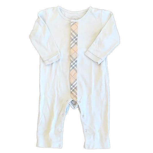 Burberry Boys Blue Long Sleeve Outfit Size: 6 Months Blue