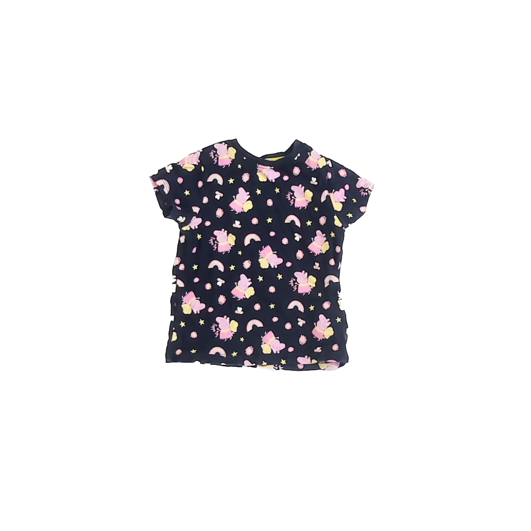 Peppa Pig Girls Blue T-Shirt Size: 2T Blue
