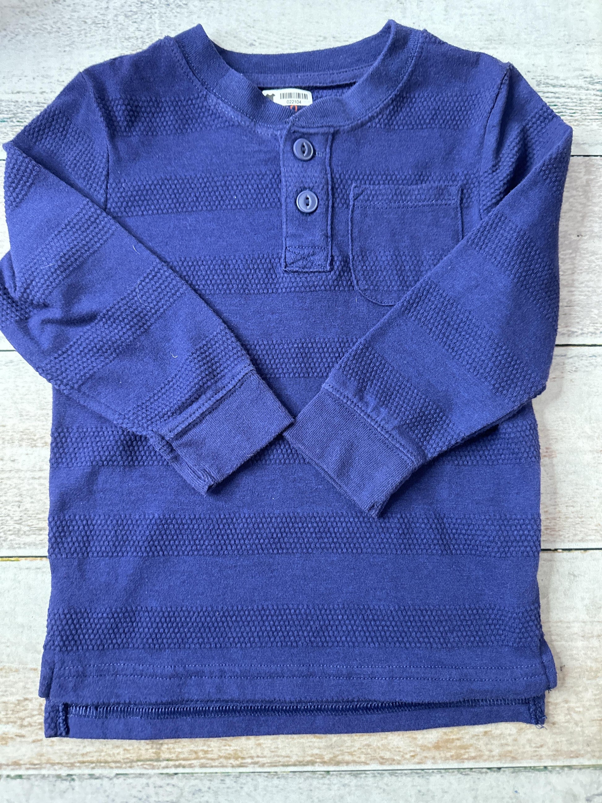 Cat & Jack Boys Blue Long Sleeve Shirt Size: 2T Blue