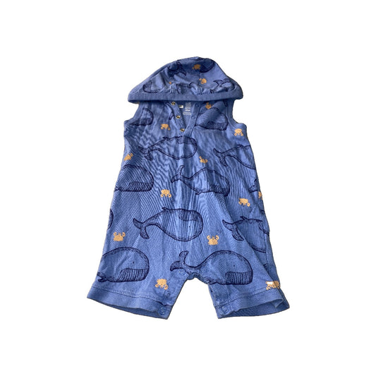 Carters Boys Blue Romper Size: 18 months Blue