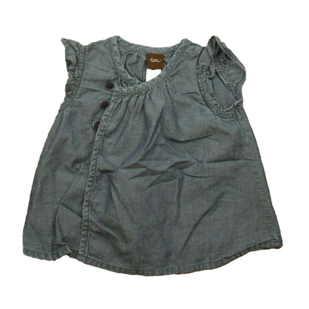 Tea Girls Blue Blouse Size: 12-18 Months Blue