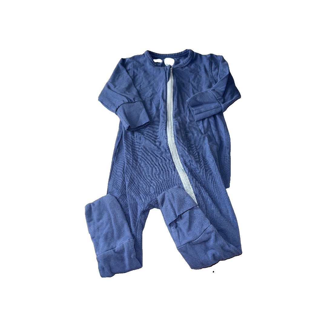 Elephant Moon Unisex Blue Pajamas Size: 6-12 months Blue
