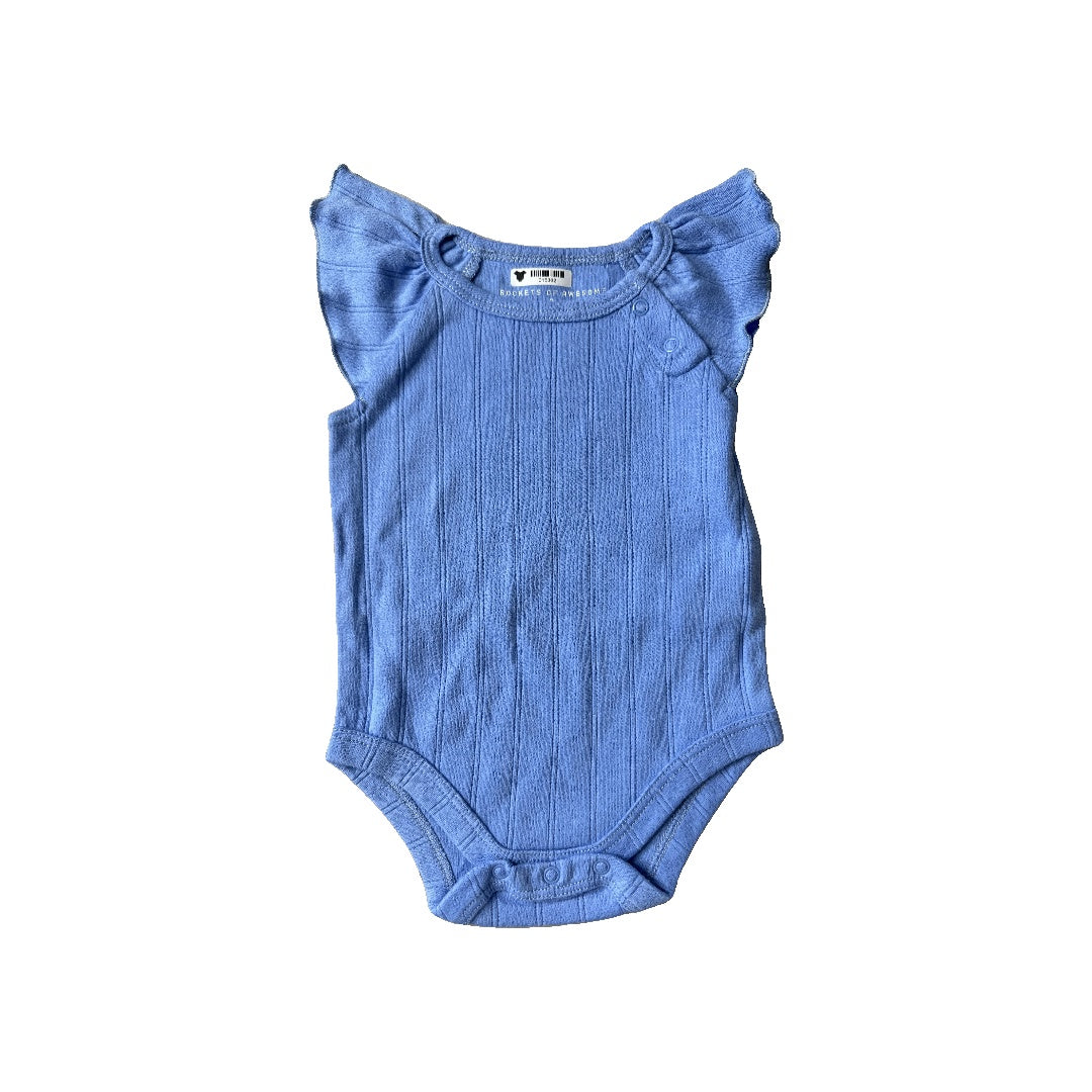 Rockets of Awesome Girls Blue Onesie Size: 3-6 months Blue