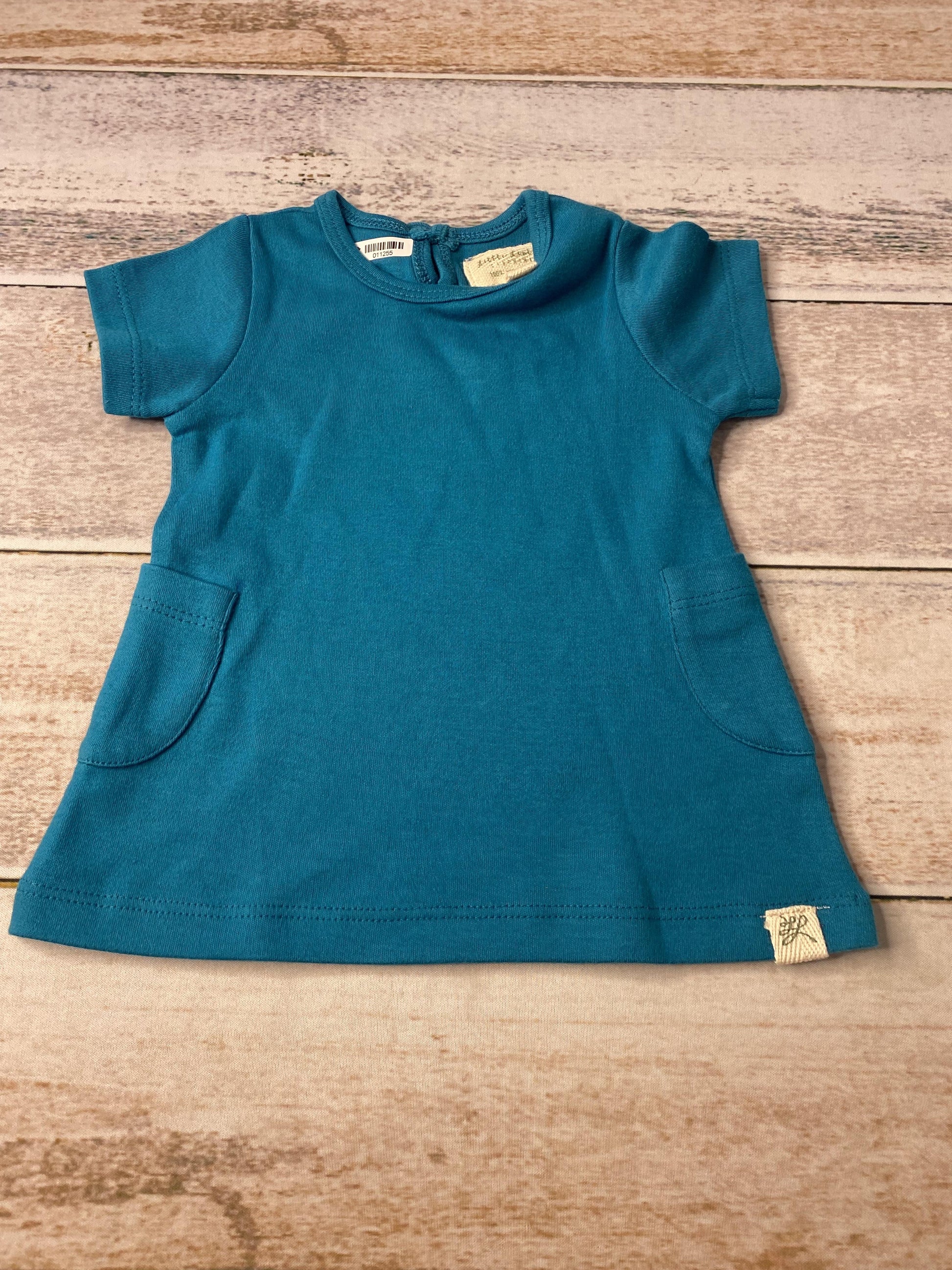 Little Lentil Girls Blue Dress Size: 3-6 months Blue