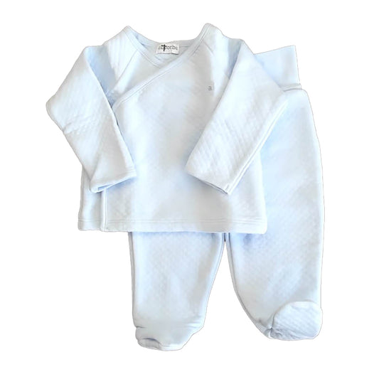 Absorba Girls Blue Apparel Sets Size: 3-6 Months Blue