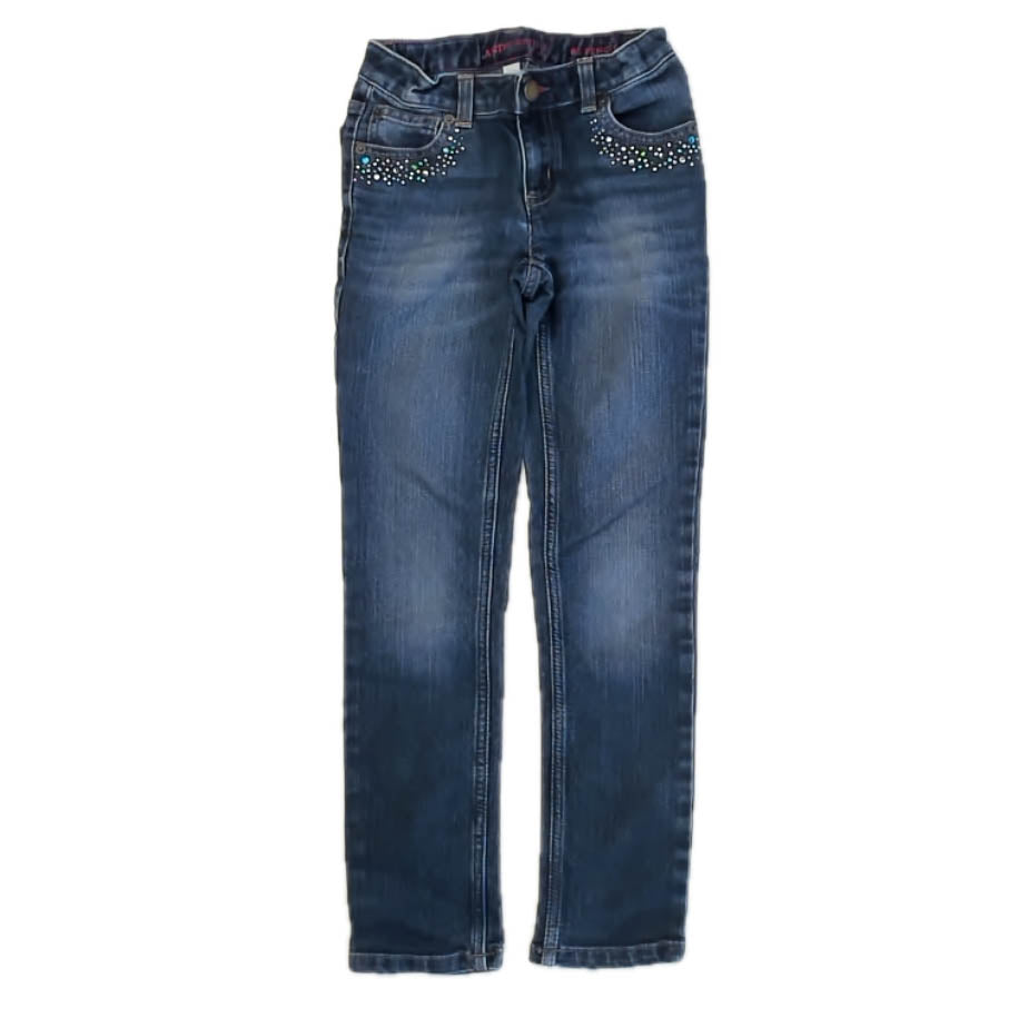 Lands End Girls Blue Jeans Size: 8 Slim Blue