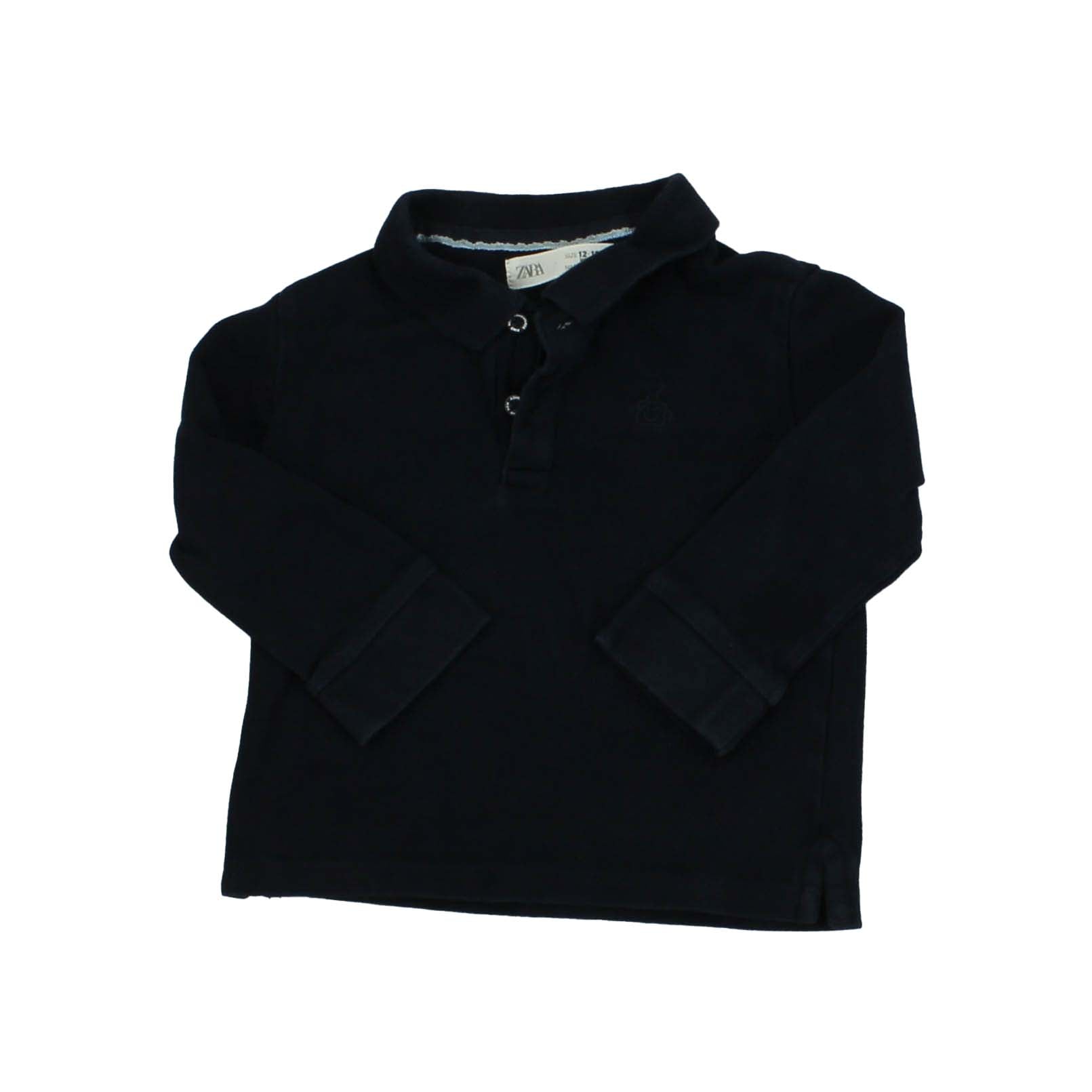 Zara Boys Blue Rugby Shirt Size: 12-18 Months Blue