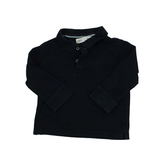 Zara Boys Blue Rugby Shirt Size: 12-18 Months Blue
