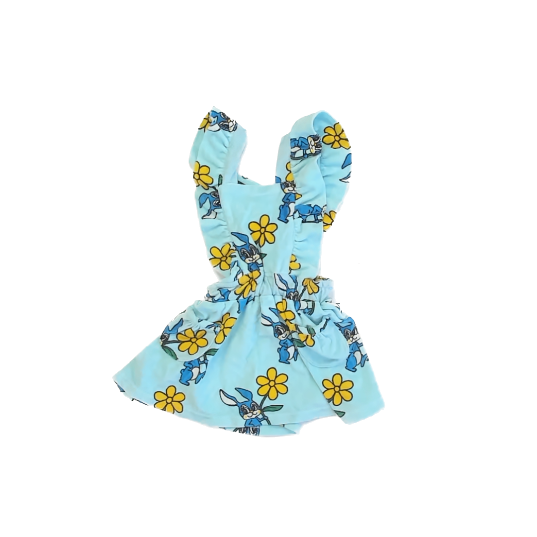 Hugo Loves Tiki Girls Blue Dress Size: 2T Blue