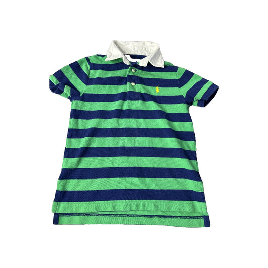 Boys Blue Short Sleeve Shirt Size: 4T Blue