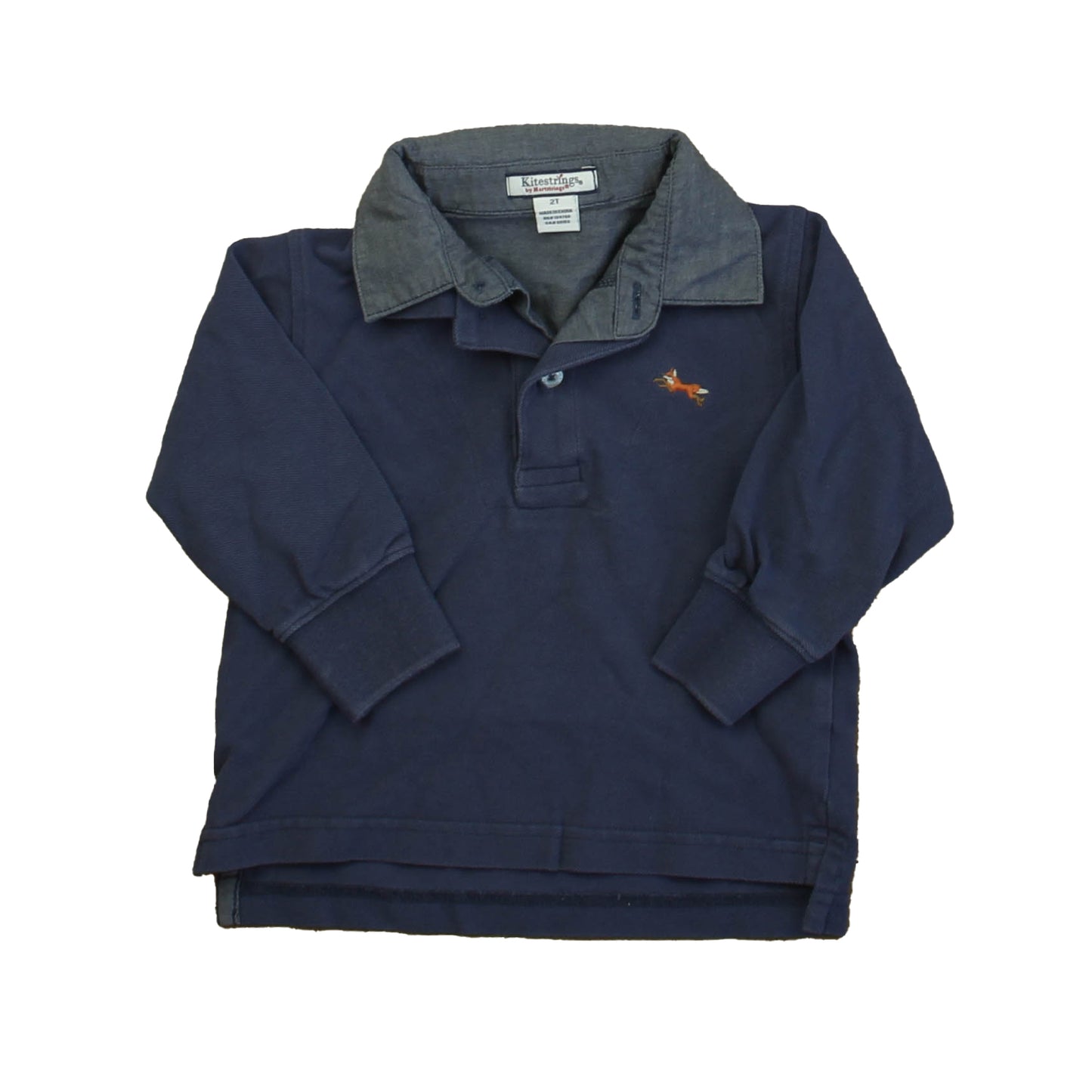 Kitestrings Boys Blue Rugby Shirt Size: 2T Blue