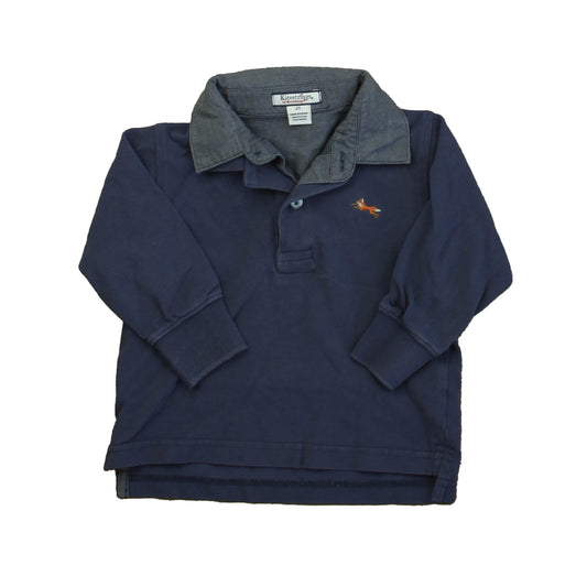 Kitestrings Boys Blue Rugby Shirt Size: 2T Blue