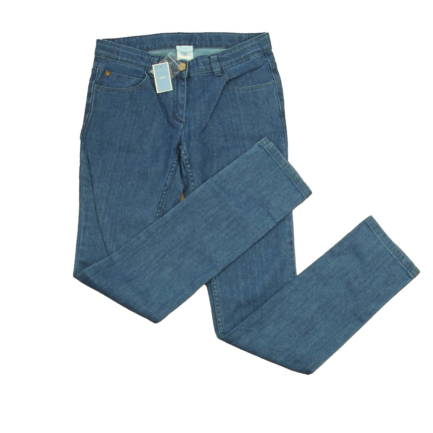 Jacadi Girls Blue Jeans Size: Big Girl Blue