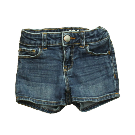 Gap Girls Blue Jean Shorts Size: 12-18 Months Blue