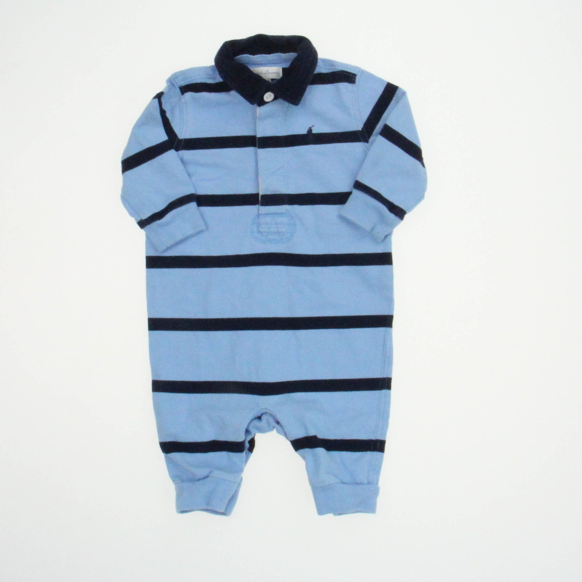 Ralph Lauren Boys Blue Long Sleeve Outfit Size: 3 Months Blue