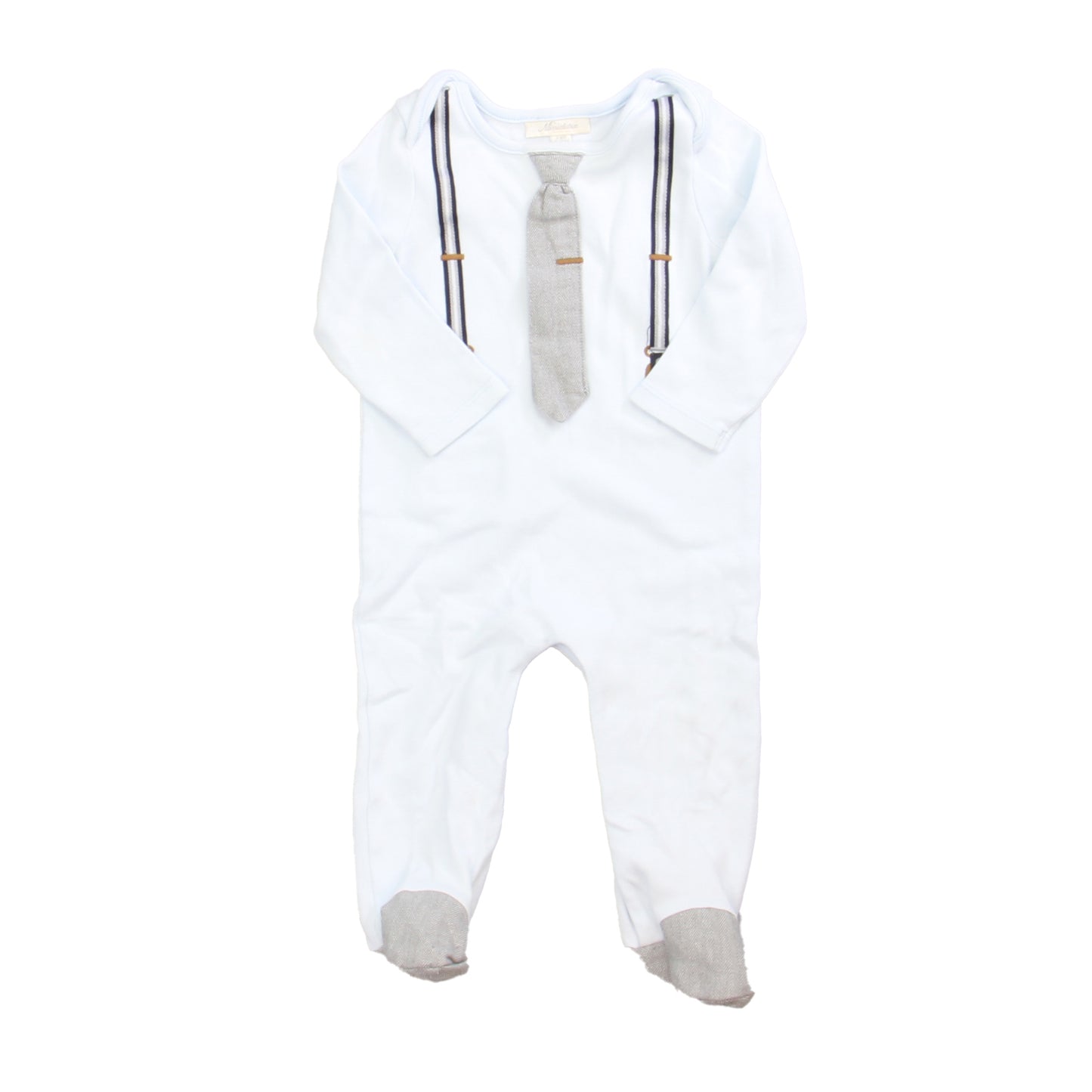 Miniclasix Boys Blue Long Sleeve Outfit Size: 9 Months Blue