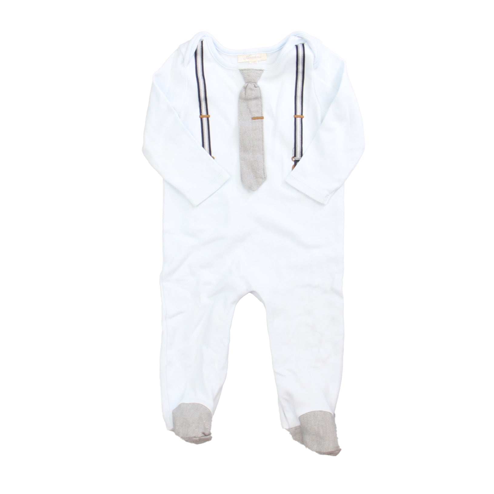 Miniclasix Boys Blue Long Sleeve Outfit Size: 9 Months Blue