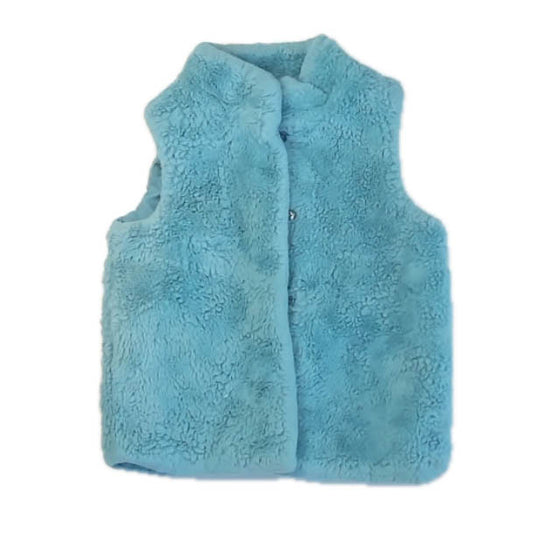 Epic Threads Girls Blue Vest Size: 10-12 Years Blue