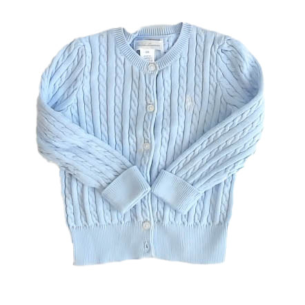 Ralph Lauren Girls Blue Cardigan Size: 18 Months Blue