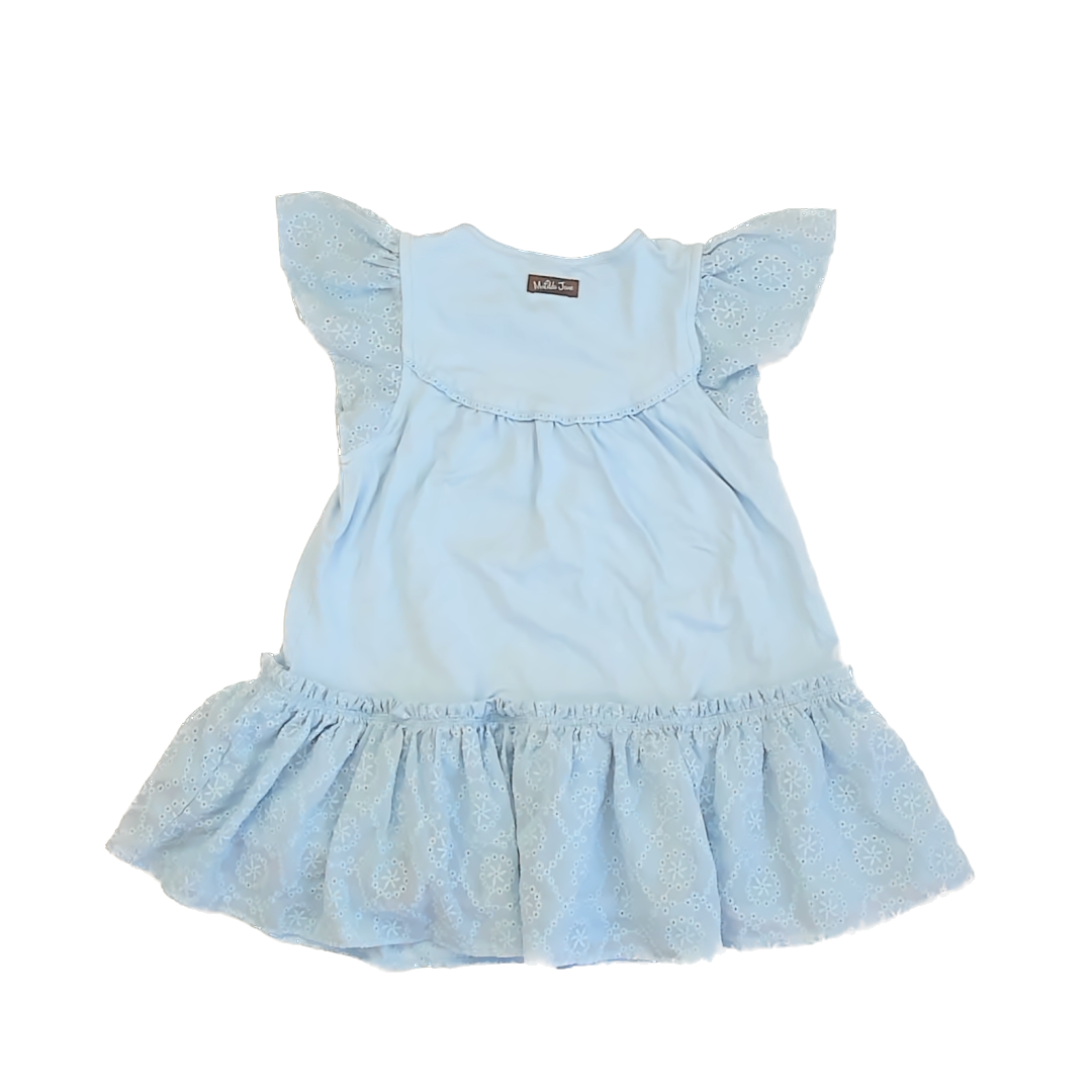 Matilda Jane Girls Blue Dress Size: 6 Years Blue