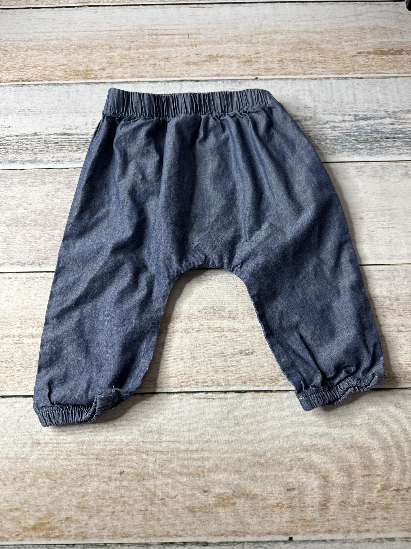 apple parks Unisex Blue Pants Size: 12-18 months Blue