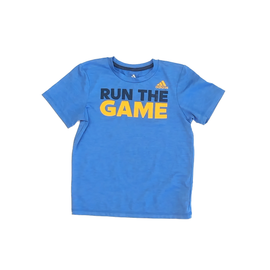 Adidas Boys Blue Athletic Top Size: 7 Years Blue