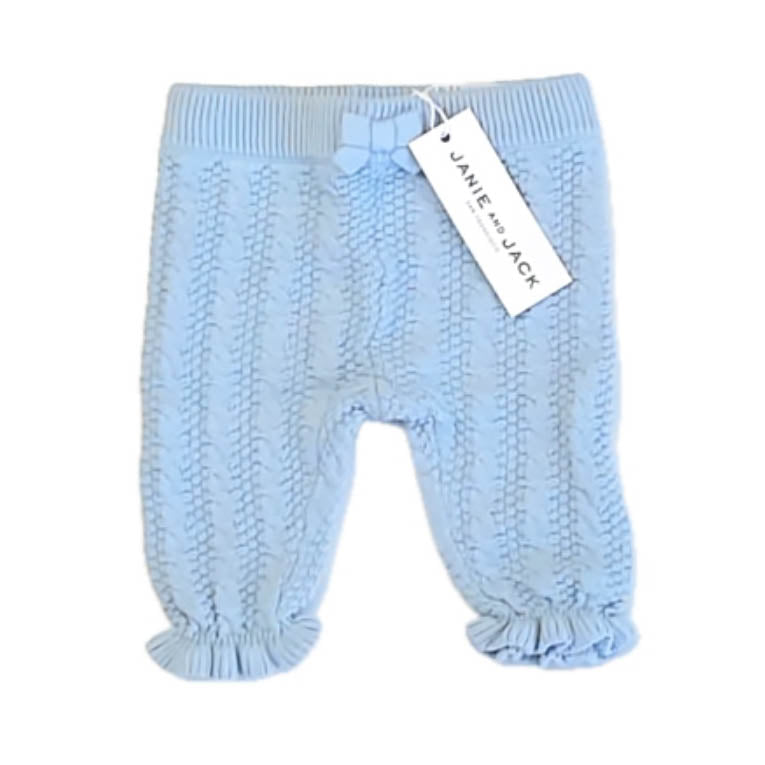 Janie and Jack Unisex Blue Leggings Size: 0-3 Months Blue