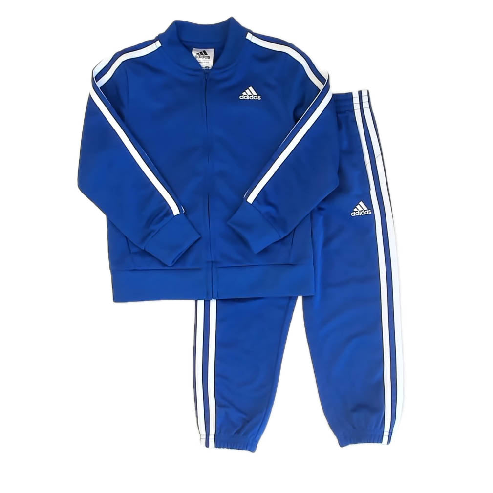 Adidas Boys Blue Track Suit Size: 4T Blue