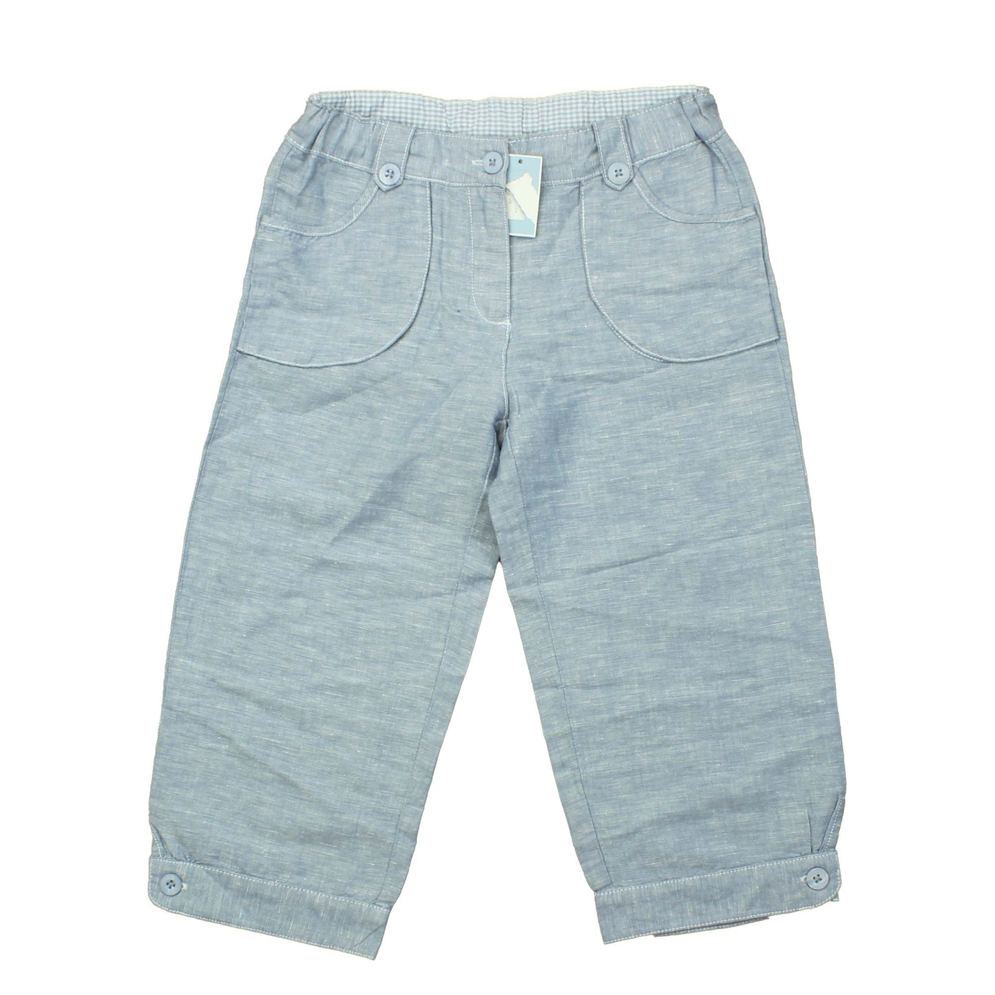 Jacadi Girls Blue Capri Pants Size: 12 Years