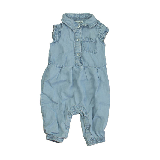 Splendid Girls Blue Romper Size: 3-6 Months Blue