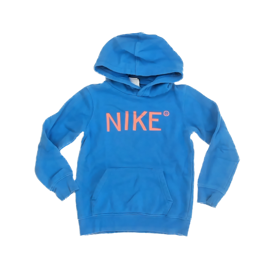 Nike Boys Blue Hoodie Size: 6 Years Blue