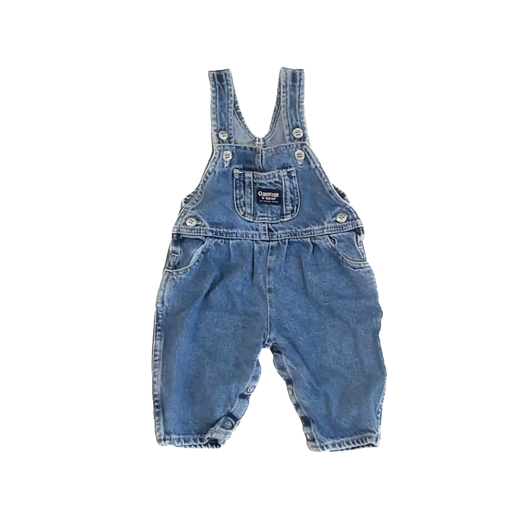 Osh Kosh Girls Blue Overalls Size: 6-9 Months Blue