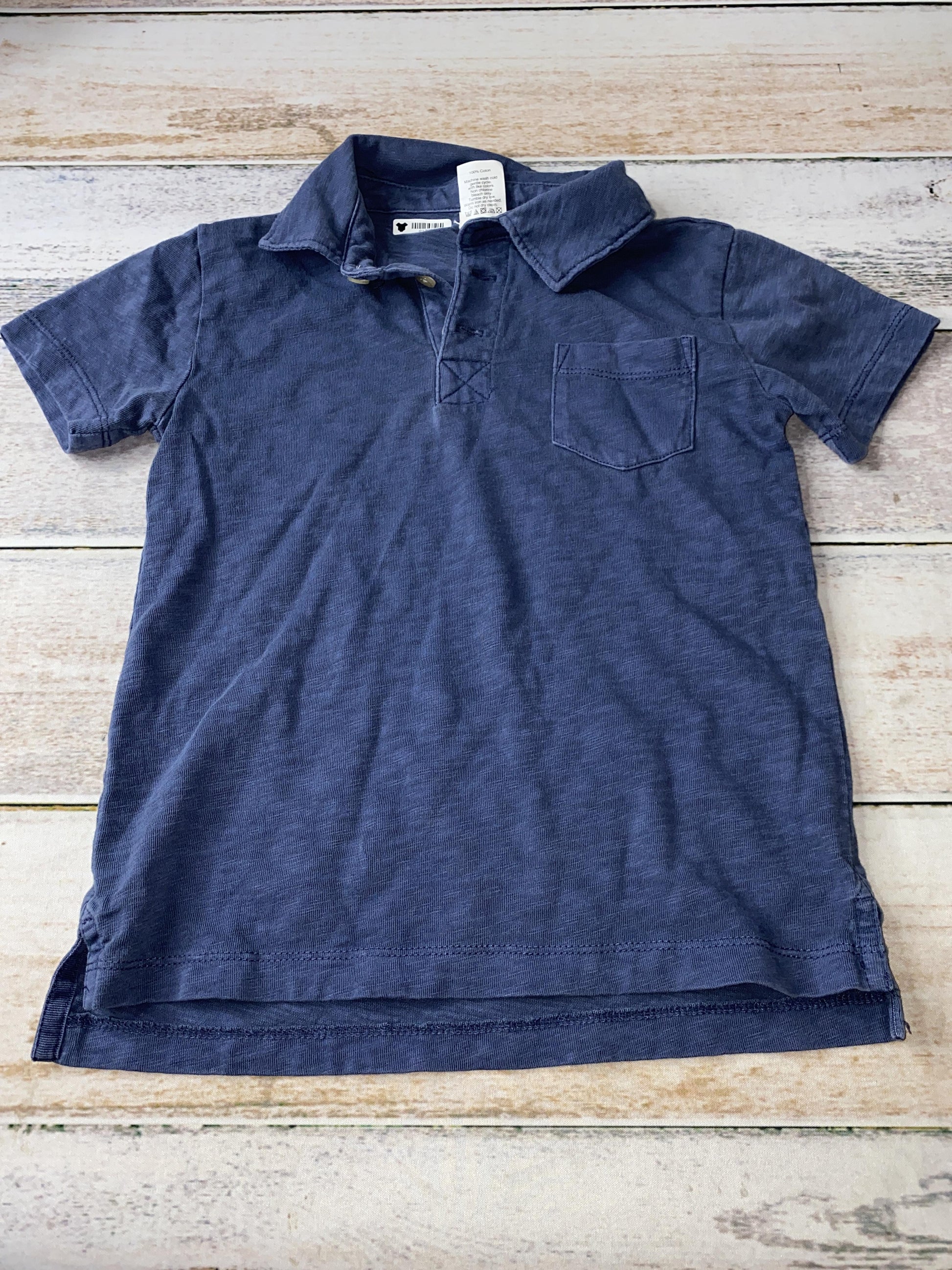 Crew Cuts Boys Blue Polo Shirt Size: 4-5 Years Blue