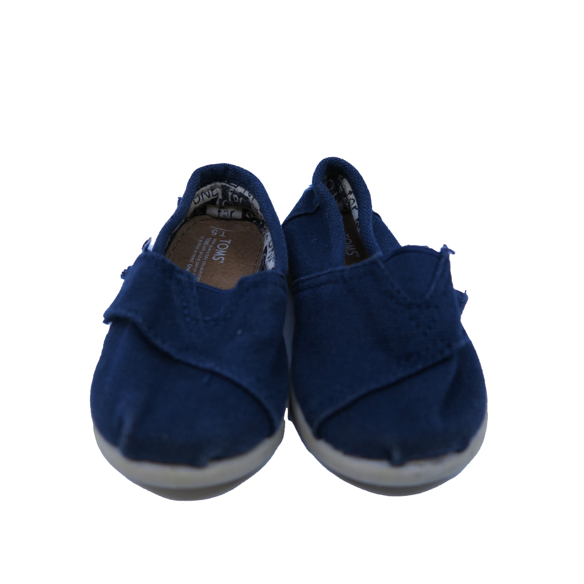 Toms Boys Blue Shoes Size: 5T Blue
