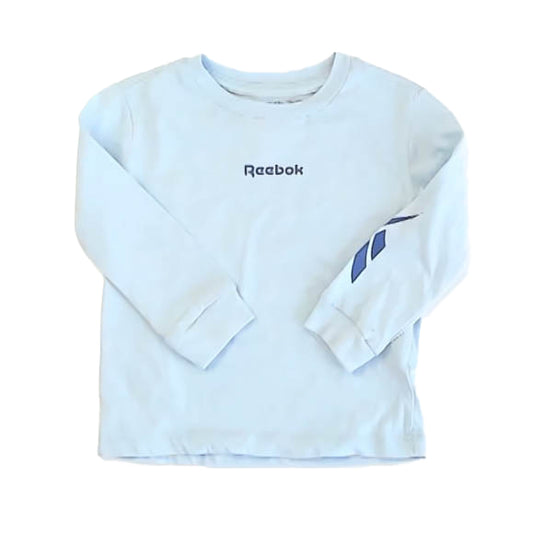 Reebok Boys Blue Long Sleeve T-Shirt Size: 18-24 Months Blue