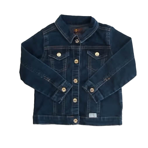 7 for all Mankind Girls Blue Jacket Size: 3T Blue