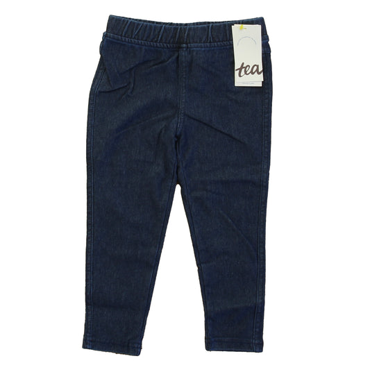 Tea Girls Blue Leggings Size: 18-24 Months