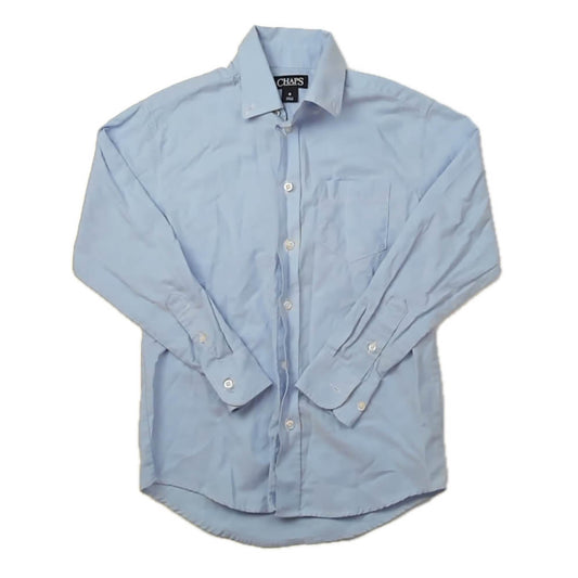 Chaps Boys Blue Button Down Long Sleeve Size: 8 Years Blue