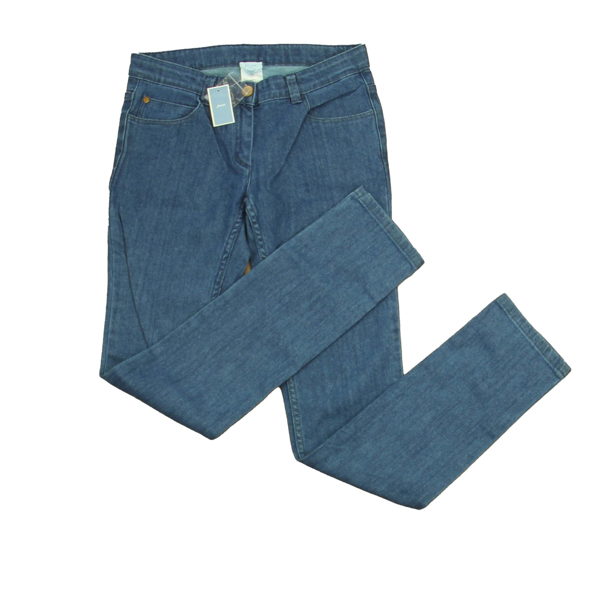 Jacadi Girls Blue Jeans Size: Big Girl Blue